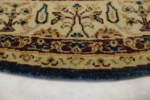 7'2" x 7'3" ft. Stunning Oushak Hand Knotted Traditional Oriental Wool Round Rug - Picture 7 of 9