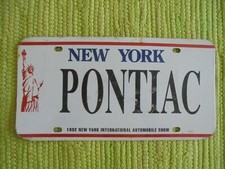 Salón Internacional del Automóvil de Nueva York 1992 matrícula Pontiac concesionario sala de exposición Nueva York
