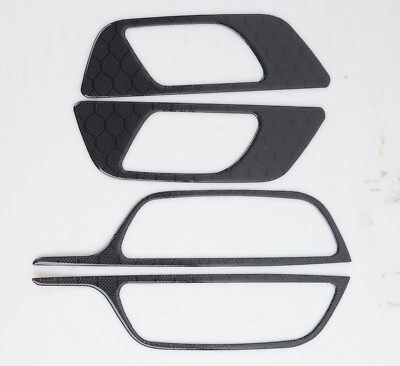 HC Real Carbon Fiber Inner Door Handle Frame Trim Fits 20-25 X247 GLB250 GLB35