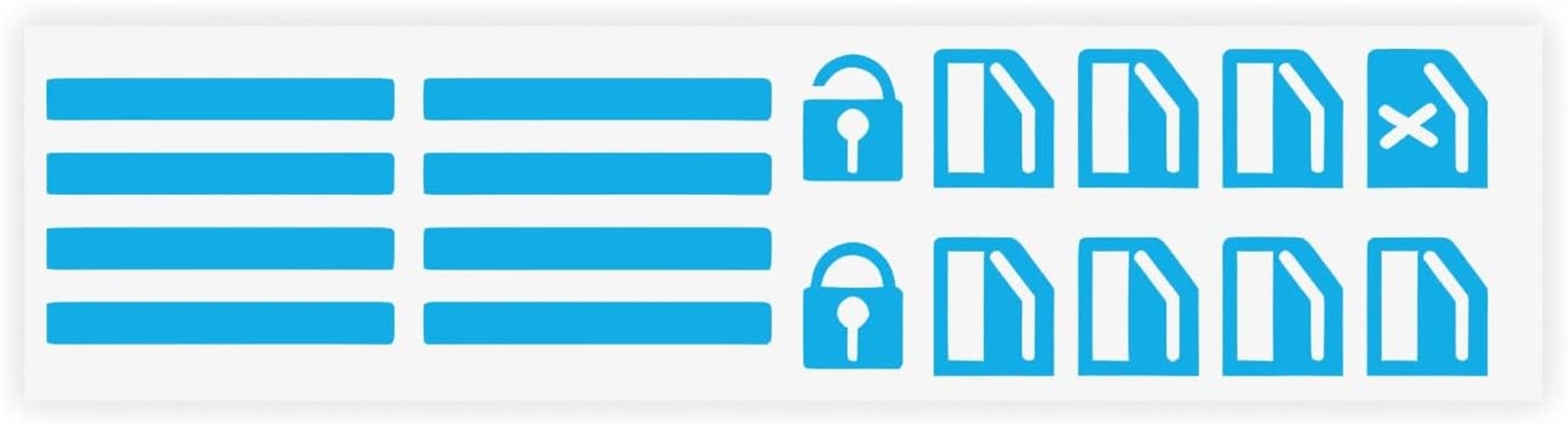 Glow-in-the-Dark Car Door Switch Sticker for Night Visibility & Safety
