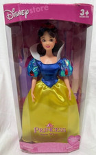 Muñeca Princesa Blancanieves Retirada Disney Store con Cepillo y Zapatillas Nueva en Caja