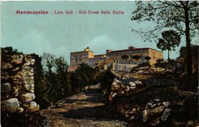 CPA MONTECASSINO Südseite, Südwesten von Badia ITALIEN (545596)