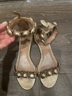Alaia Rose Gold Sandals