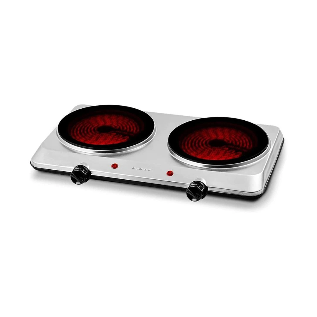 Electric Cooktop Burner Infrared Ceramic Glass Hot Plate 2 Two Cooking Stove  | eBay