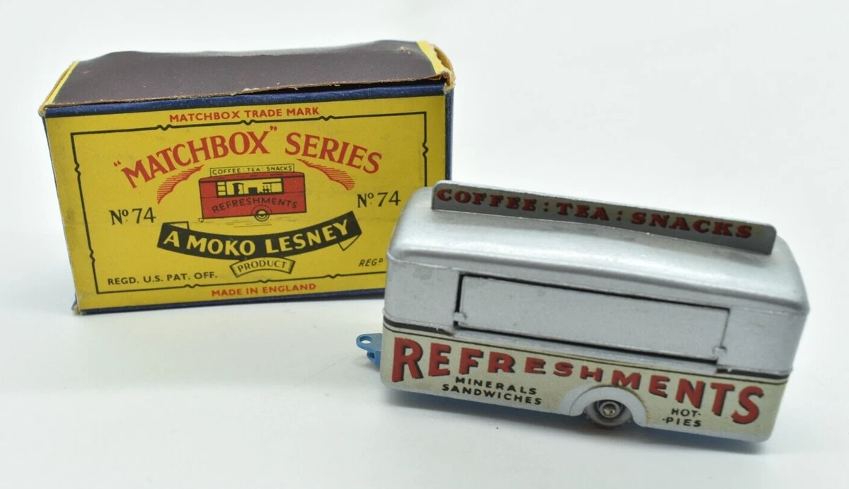 MATCHBOX N°74 MOBILE CANTEEN 1959 Lesney/Matchbox- No. 74 A, MOBILE REFRESHMENT CANTEEN, Original B