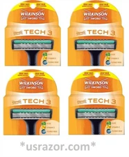 16 Wilkinson Tech3 Razor blades Tech 3 Shaver Refill Shaving cartridges Original