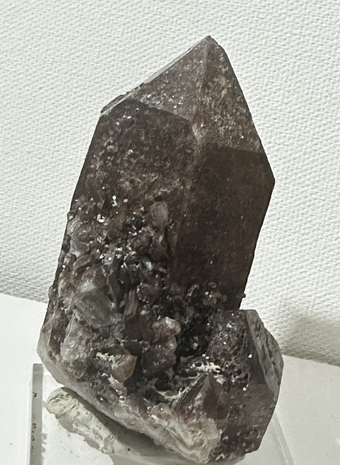 Large Crystal With Hematite Red Feather Lakes Colorado