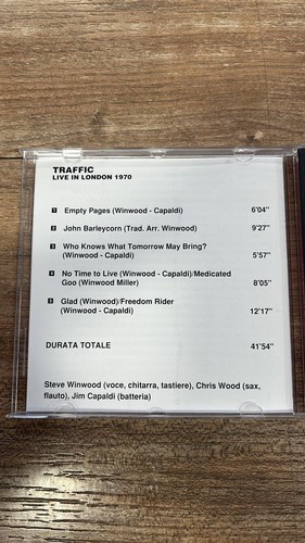 TRAFFIC - Live In London 1970 (CD) - Bild 2 von 4