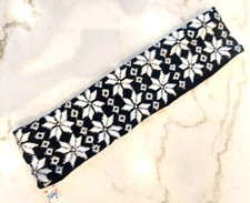 Girls JUSTICE Black White Fleece lined Infinity Neck Scarf NWT 6.5" x 56"