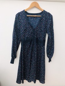 warehouse blue floral dress