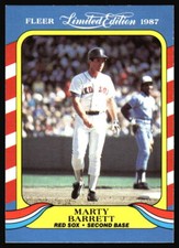 1987 Fleer Limited Edition Marty Barrett #2 Boston Red Sox