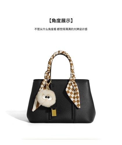 Borsa da donna in vera pelle di mucca borsa a tracolla pendolare - Foto 16 di 24