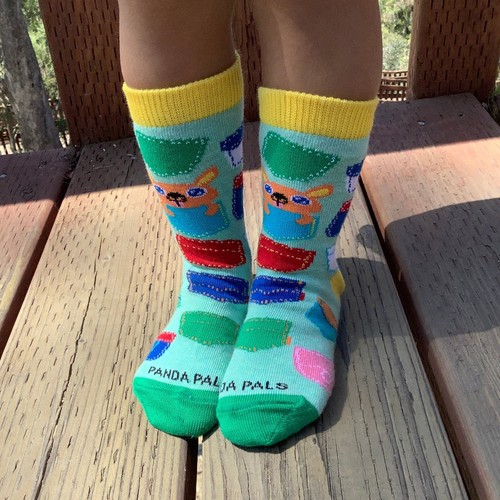 Baby Kangaroo in Pocket Socks (Ages 3-7) from the Sock Panda - Picture 2 of 8