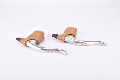 NOS Universal mod. 125 #300 non-aero Brake Lever set with brown hoods