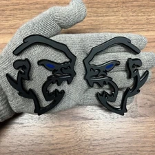 Gorilla Badges Emblem Choose Eye Color Premium, Fender Angry Agressive Black