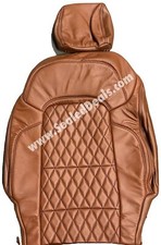 Mahogany Diamond Quilt Leather Seat Covers For Ford Bronco Badlands 4 Door Mahogany Diamond Quilt Leather Seat Covers For Ford Bronco Badlands 4 Door