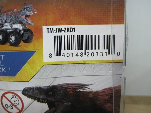 Jurassic Park World Zoom Riders Velociraptor Blue Pull back Vehicle - Picture 8 of 12