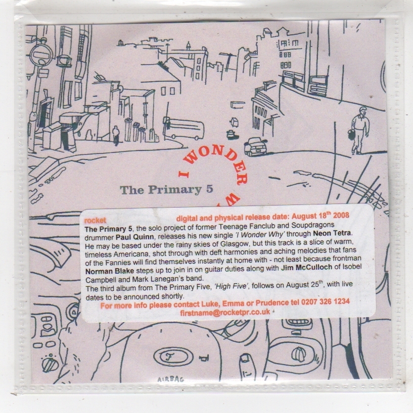 (FW730) The Primary 5, I Wonder Why? - 2008 DJ CD