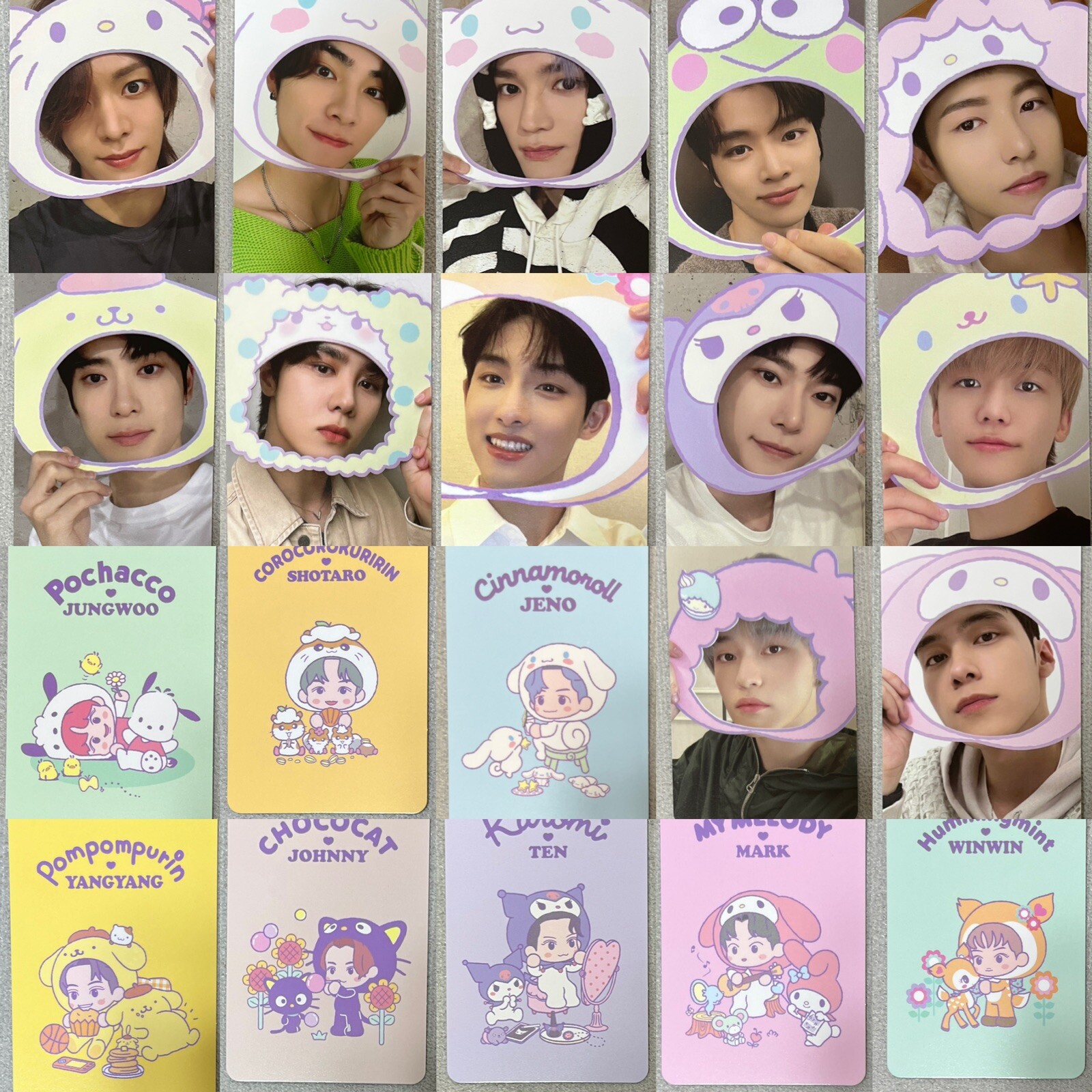 NCT X SANRIO 2ND OFFICIAL MD RANDOM PHOTOCARD TRADING CARD (B Ver