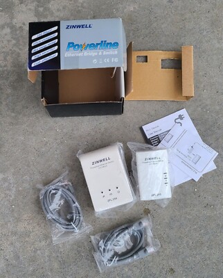 Zinwell Ethernet Bridge & Switch ZPL-210, ZPL-254 Powerline | eBay