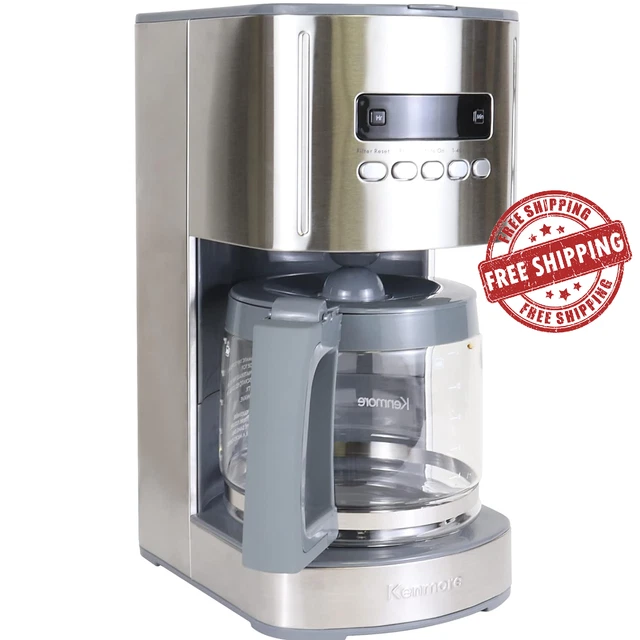 Kenmore #KKCM12. Aroma Control Programmable. 12-cup Coffee Maker.