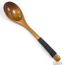 Japanese Wooden Chawamushi Spoon Scoop 5-1/4in S-2686