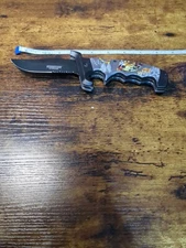 Defender Xtreme Tactical Team Wolf Eagle  Foldable Blade 8 Inch Heavy Clip