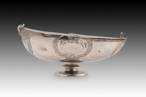 Silver boat censer. Spain, 17th century. - Picture 9 of 13