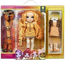 Rainbow High Winter Break Poppy Rowan Orange Fashion Doll and Playset
