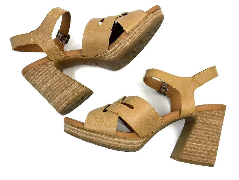 Kork-Ease Hutton Retro-luxe Sandal Women's Size 8 Yellow Mexico Leather — 第 4/4 张图片