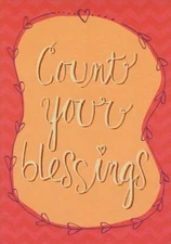 Designer Greetings Count Your Blessings Religious Thanksgiving Card