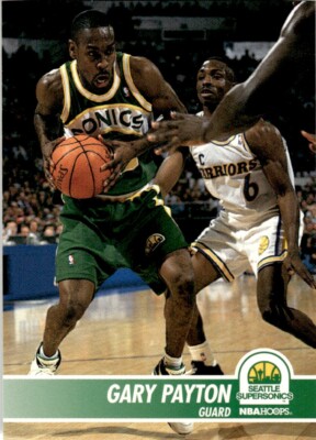 1994-95 NBA Hoops Basketball Card Gary Payton Seattle SuperSonics #203 