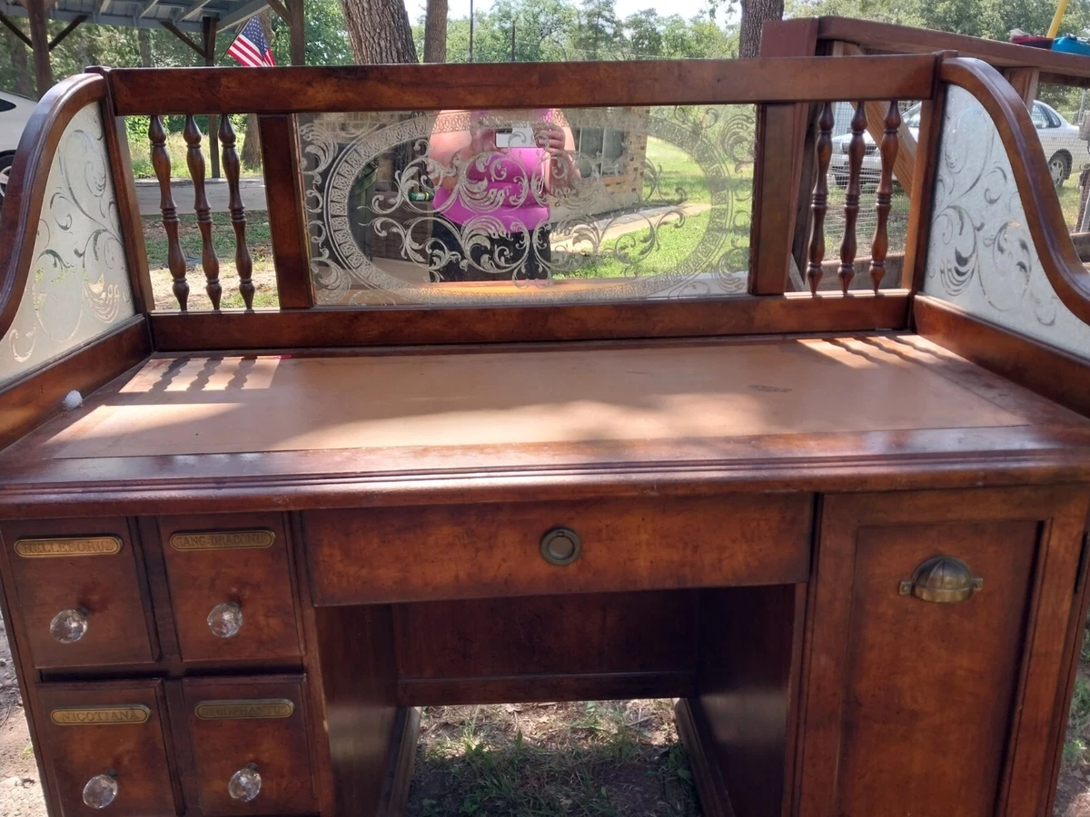 Pulaski 1970 s Vintage Maple Apothecary Desk eBay