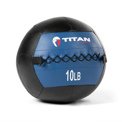 Titan Fitness Medicine Wall Ball 14" Diameter 10 lb. Soft Leather