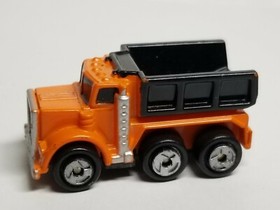 Vintage 1988 Galoob Micro Machines Orange/Black Construction DUMP TRUCK Super 10