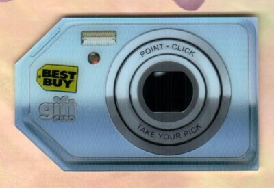 BEST BUY Point, Click, Take Your Pick, Camera ( 2007 ) Die-Cut Gift Card ( $0 )