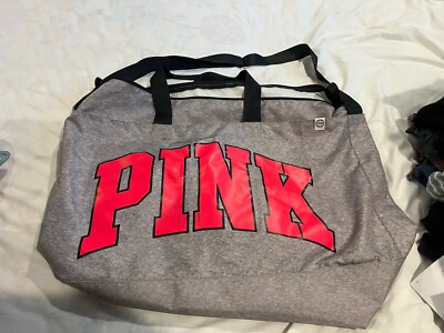 Victoria’s Secret Gray Pink Duffle Bag