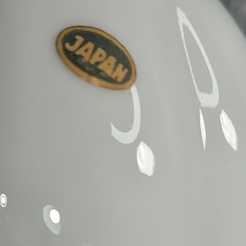 Set of 2 Vintage Porcelain & Marble Pillar Style Table Lamp with Roses Gold Trim - Picture 4 of 12