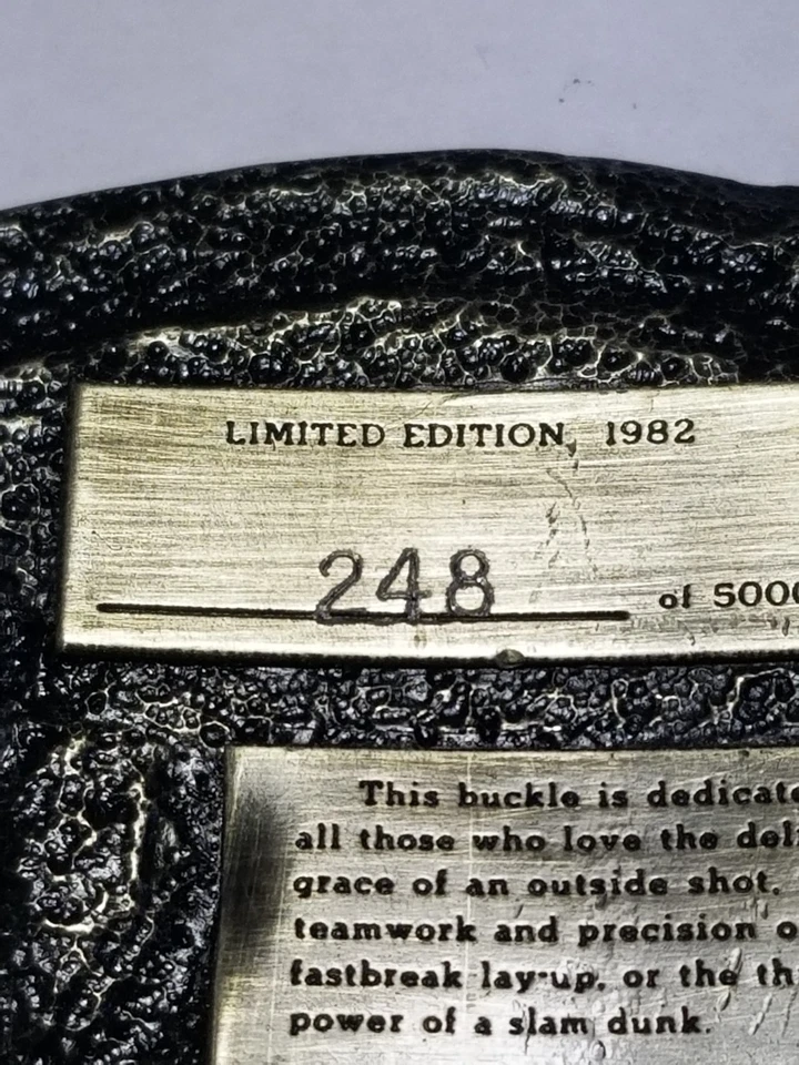 Basketball Belt Buckle Brass Ventage By Arroyo- USA  Great Christmas Gift Idea - Image 4 of 4