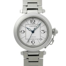 CARTIER Pasha C W31074M7 White Case Size 35×35mm Unisex Used Watch #21321