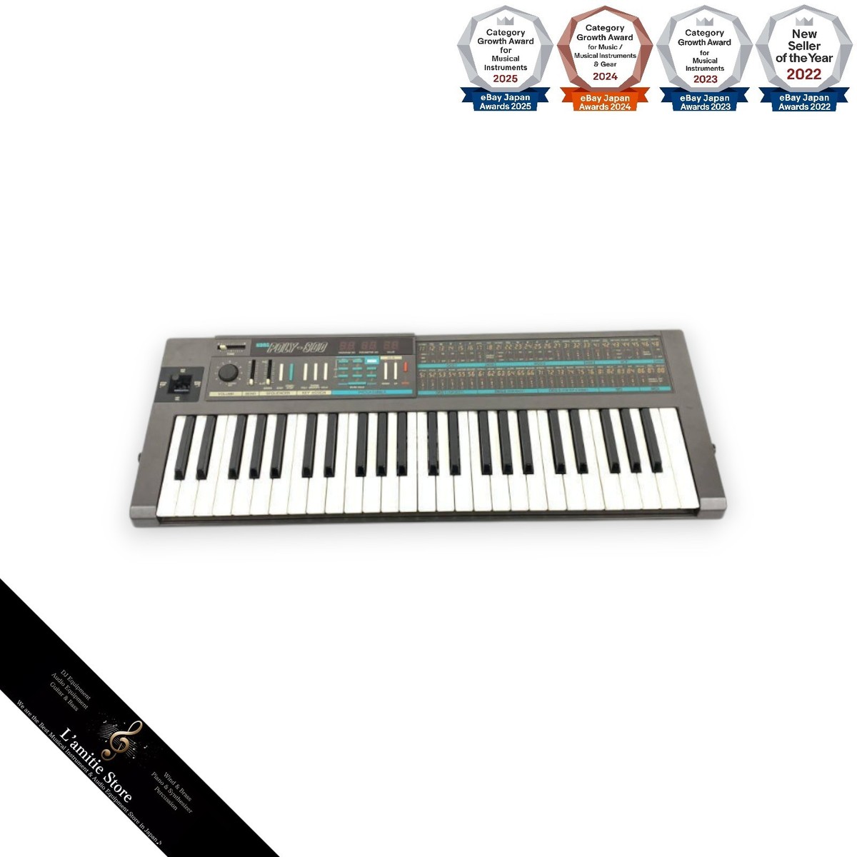 Korg Poly-800 シンセサイザー 61鍵 KORG POLY-800 Analog Synthesizer Keyboard 49-Key 8-Voice DCO MIDI