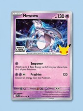 Mewtwo Pokemon Carta Promo Celebrazioni 30° Anniversario Esclusiva Target 063/128