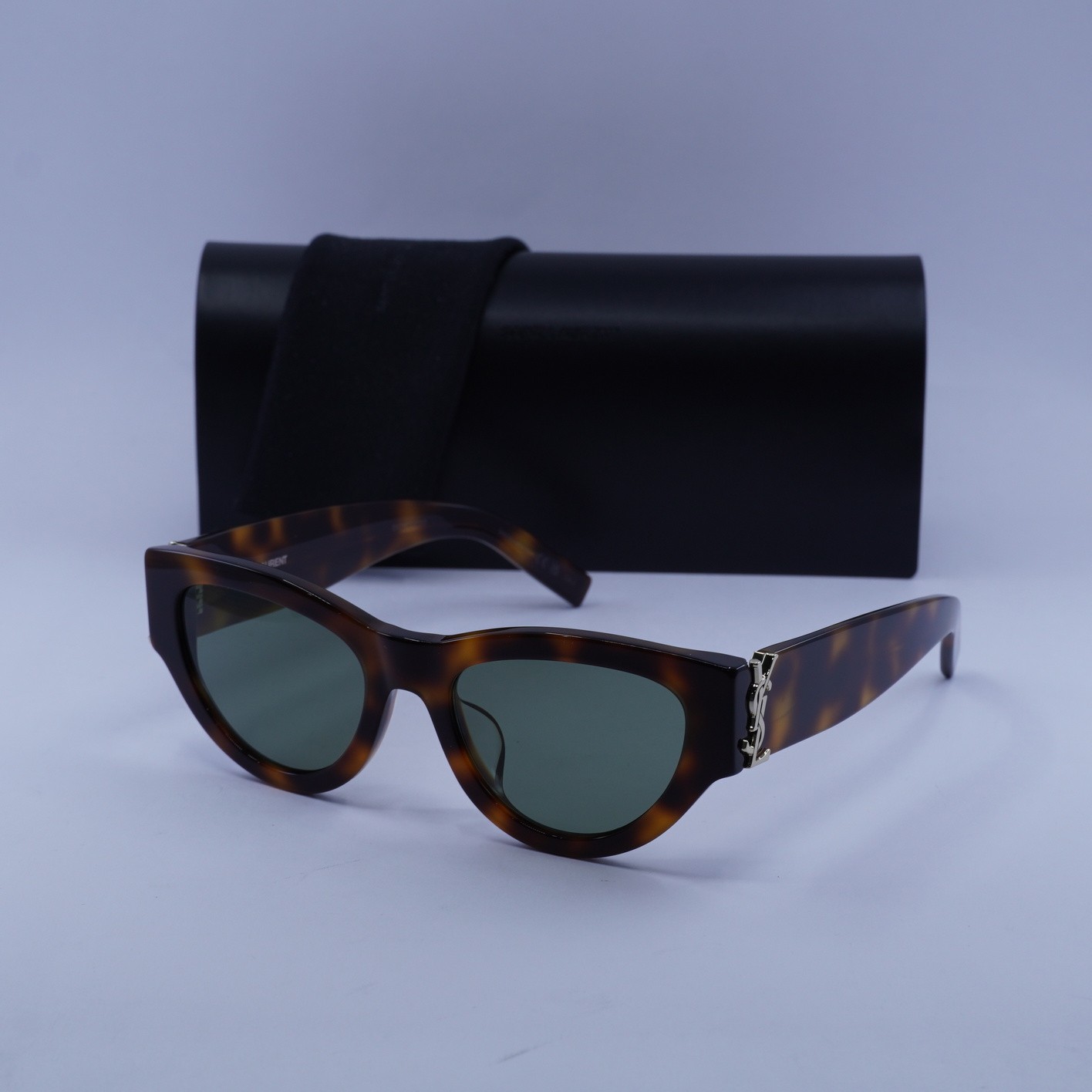 Occhiali da sole Saint Laurent SL M94 F 002 avana verde 53 19 145 nuovi autentici