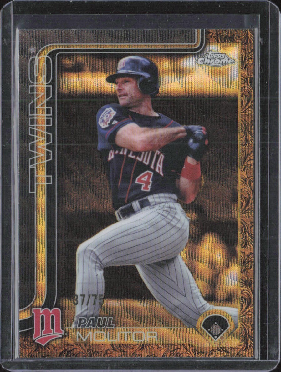 2025 Topps Gilded Collection - Paul Molitor #10 Gold Wave Refractor /75