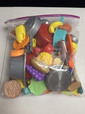 Huge Lot Of Play Food Kitchen Pretend Toddler 2lbs Dishes Random Toys
