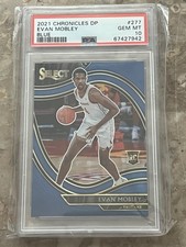 2021 Chronicles DP Evan Mobley /99 Blue Prizm PSA 10 Rookie RC
