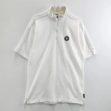 Vintage KOLWIN Puppy Patch Waffle Half-Zip T-Shirt - Size L