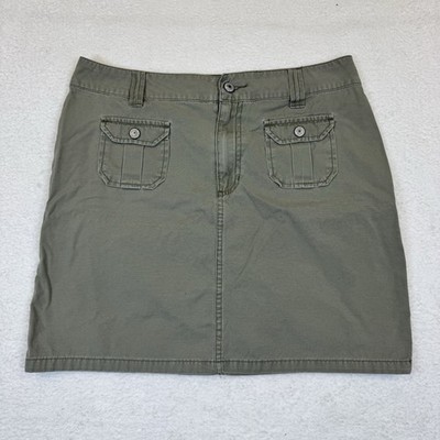 Gap Factory Store Women's Size 8 Green Casual Straight Mini Skirt
