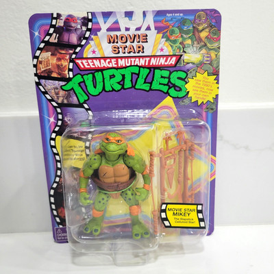 TMNT MOVIE STAR MIKEY Teenage Mutant Ninja Turtles Figure Nickelodeon Playmates