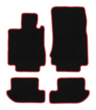 Velours-Fußmatten für Mercedes CL W215 1999-2006 Coupé 4tlg Schwarz/Rot CARLUX Velours-Fußmatten für Mercedes CL W215 1999-2006 Coupé 4tlg Schwarz/Rot CARLUX